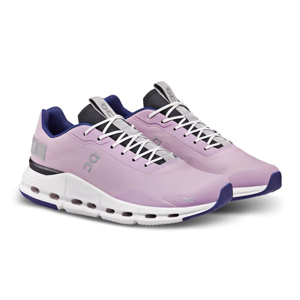 NEW On Running Cloudnova Form Sneaker in Aster & Magnet Women US 8